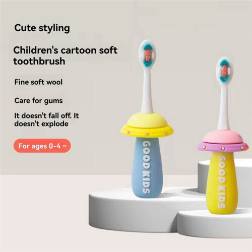 Children'S Toothbrush,2-12year-Old Soft-Haired Pupils,Training Fun Tooth Changing Period,Brushing Deciduous Teeth A 2