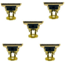 5 Pcs T-Shaped Hair Clipper Blade with Stand T9 Blade Trimmer Replacement Replacement Clipper Gold
