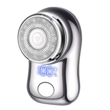 Electric Beard Shaver with Digital Displa,Stainless Steel Spiral Shaver,USB Rechargeable Dry/Wet Use Shaver B