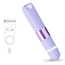 Rasoir Électrique pour Bikini 2 en 1 pour Femme, Étanche, Double Tête, Portable.