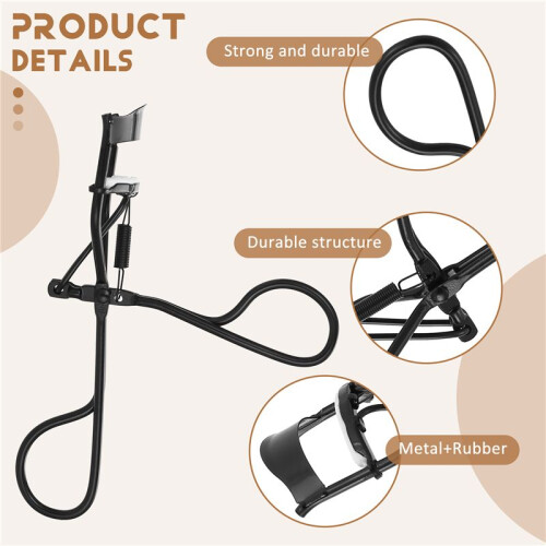 Cosmetic Tool Black Handgrip Curling Lashes Eyelash Curler 2