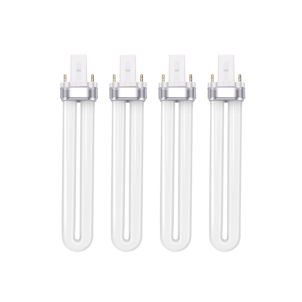 Photos - Manicure & Pedicure Tools 9w Uv Lamp Light Bulb Tube Gel Nail Art Dryer, Set of 4