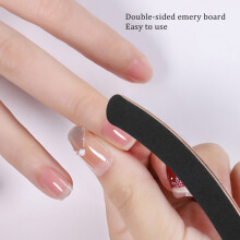 10 Double Sided 100/180 Grit Boomerang/Bana Na Curved Nail Files Uk Emery Board