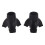2X Walking Stick End Tripod CANE TIP Self Standing Rubber NON-SLIP End Bottom 1