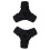 2X Walking Stick End Tripod CANE TIP Self Standing Rubber NON-SLIP End Bottom 4