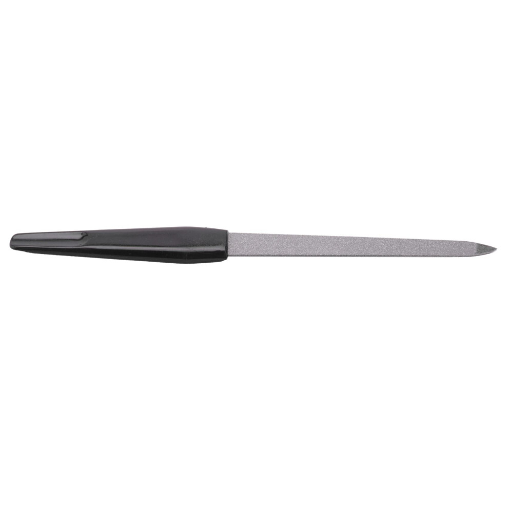 Semoic 5Pcs Plastic Handle Metal Double Sided Nail Files Pro Nail File Diy Manicure Pedicure Tool