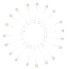 50 Pieces Wool Daubers  Brush Leather Dye Dauber Dyeing Applicator with Metal Handle for DIY Crafts Projects