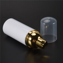 50ML/1.7Oz Foam Bottle with Gold Pump, 6Pcs, Empty Travel Foaming Dispensers for Soap, Shampoo, Gold+White