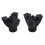 2X Walking Stick End Tripod CANE TIP Self Standing Rubber NON-SLIP End Bottom 9