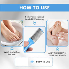 1Pcs Professional Double Side Foot File Rasp Heel Grater Hard Dead Skin Callus Remover Pedicure File Foot Grater