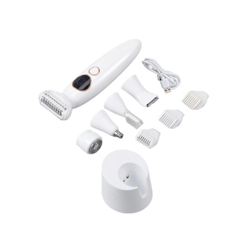 Professional Body Hair Trimmer 5in1 Waterproof Hair Clipper Armpit Hair Shaver Rechargeable Cordless Haircut Set