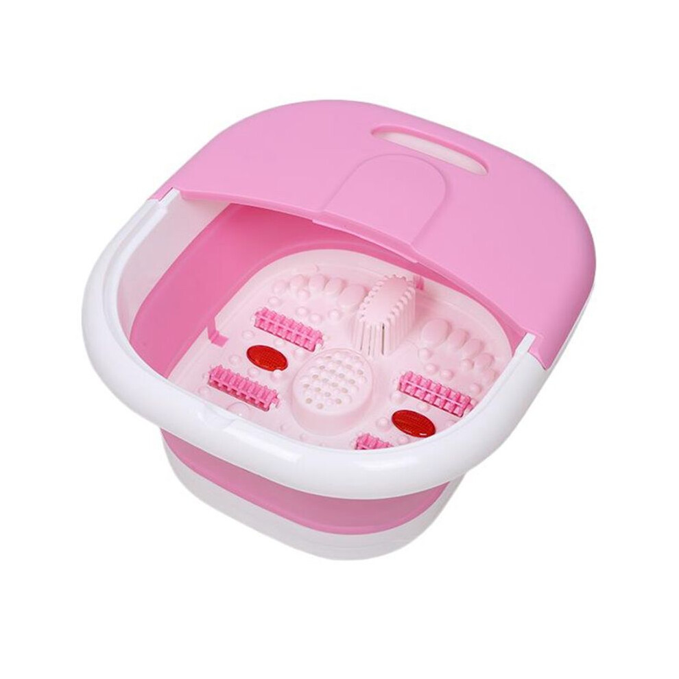 Foot Spa Portable Household Foot Bath Electric Massage Household Folding Footbath Foot Bath and Foot Therapy EU Plug A
