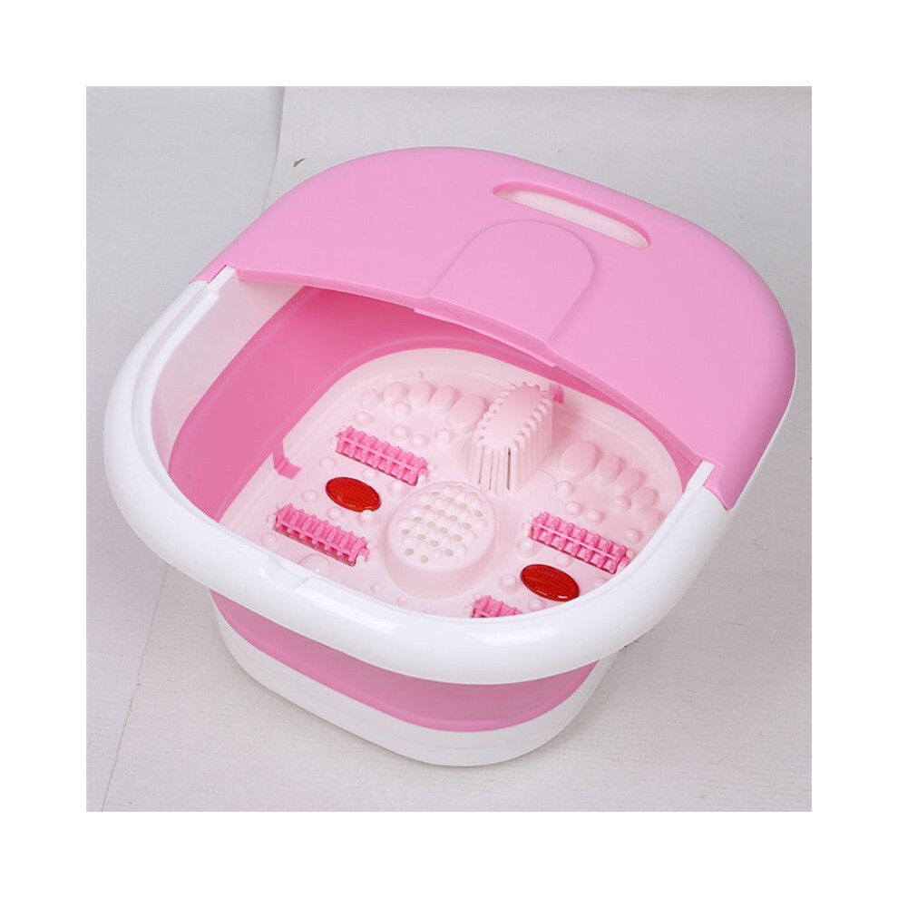 Foot Spa Portable Household Foot Bath Electric Massage Household Folding Footbath Foot Bath and Foot Therapy EU Plug A