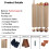 Knapping Tools Kit Obsidian Crafting Tool, Dragon Crystal Stone Age Toolkit,for Both Pros,Pressure Flaker,Copper Boppers 6