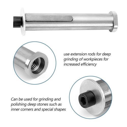 M14 Thread Satin Roller Satin Attachment Extension for Angle Grinder Adapter Roller Grinders Cutting Disc 1