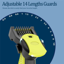 Guide Comb Guards for One Blade QP2520 QP2620 QP2630 QP2724 QP2834 Electric Shaver 14-Length Adjustable Replacement Kit