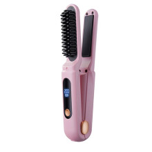 2 in 1 Digital Straightening Comb 3 Temperature Adjustables Hair Flat Iron for Women Female
