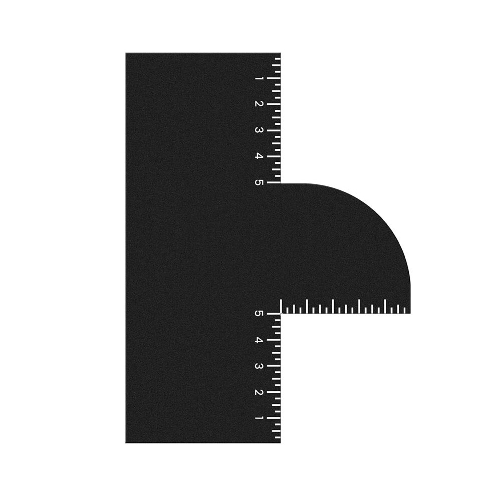 Tauoh Enhancement Card For Barbers With Measurement Indicators, Reusable Barber Hairline Shaping Tool