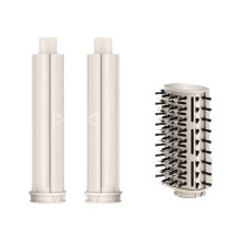 Auto-Wrap Hair Curling Barrels and Paddle Brush for FlexStyle Hair Dryers Attachment for Straight Wavy Curly