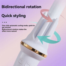 Automatischer Lockenstab, 28 mm, Große Wellen, Anion, Schnelle Erwärmung, Professioneller Styling-Lockenstab, Haarweller (EU-Stecker), B