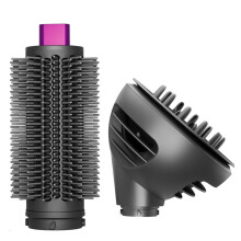 Round Volumizing Brush Attachment and Wave Curl Diffuser for Airwrap HS01 HS05 HS08 Curling Iron Attachment B