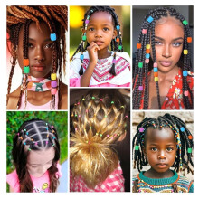 Silicone Hair Beads for Kids Girls Braid Beads for Hair Beaders for Braid Soft Colorful Beads Bulk