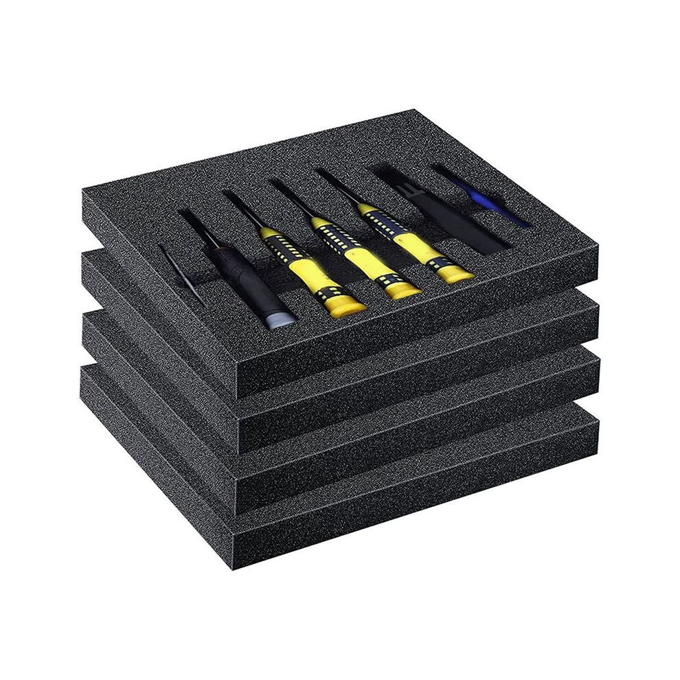 Polyethylene Foam Sheet - 4Pack Of Polyurethane Foam Pads for Packing and Crafts, 16Inch X 12Inch X 1Inch Thickness