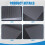 2 Pcs Straight  Stencil 28 cm Scale Calligraphy Template for Journaling Envelope Lettering Guide Template Stencil 6