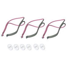 3 PièCes de Remplacement CPAP pour Oreiller Nasal  Airfit P10, Sangles de Masque CPAP, 3 Sangles éLastiques et 6 Clips de RéGlage