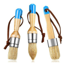 3 Pezzi di Pennello con Setole con Manico in Legno, Modello Pennello, Adatto per Decorazioni Domestiche, Prodotti in Legno DIY, Ecc.