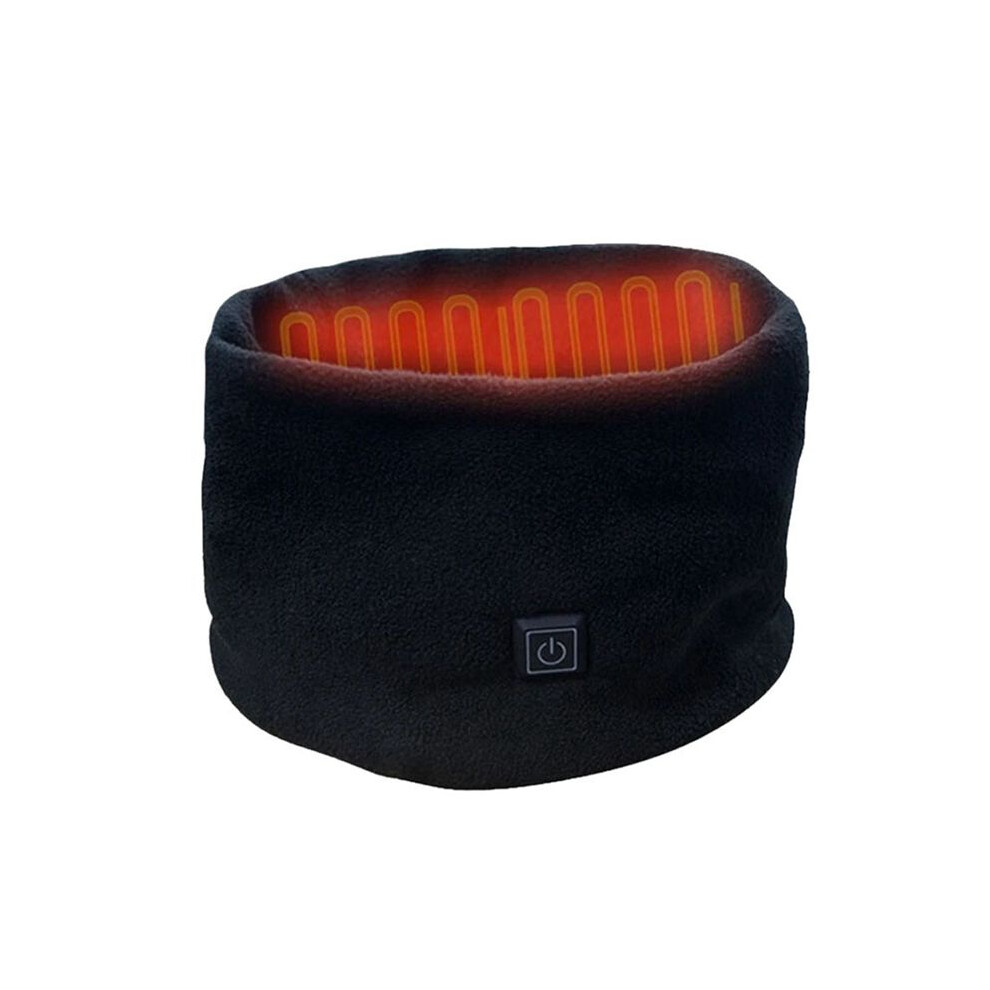 Winter Electric Heated Scarf Neck Wrap USB Rechargeable Neck Warmer 3 Speed Adjustment Fleece Scarf for Cycling Skiing