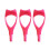 Eyelashes Tools Mascara Shield Applicator ,Eyelash Tool Upper Lower Eye Lash Mascara Guard Applicator Rose Red 1