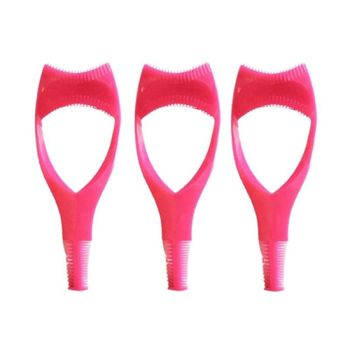 Eyelashes Tools Mascara Shield Applicator ,Eyelash Tool Upper Lower Eye Lash Mascara Guard Applicator Rose Red