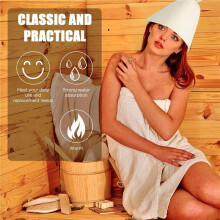 6 Piezas Gorro de Sauna Gorro de BañO de Fieltro Gorro de Lana Rusa Banya Gorro Ucraniano ProteccióN para la Cabeza Gorro de Sauna Absorbente para