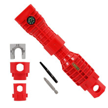 Basin Wrench, Faucet and Sink Installer Multi Tool, Multi-Purpose Plumbing Wrench Faucet Wrench Sink Wrench 24 in 1