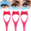 Eyelashes Tools Mascara Shield Applicator ,Eyelash Tool Upper Lower Eye Lash Mascara Guard Applicator Rose Red 5