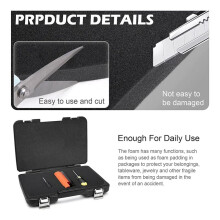 2Pack Polyurethane Foam Sheet- 16 x 12 x 2 Inch Foam Inserts for Cases- Packing Foam Pads for Toolbox Camera Storage