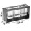 Countertop Cutlery Drying Holder Cutlery Drainer Tableware Holder Box Tabletop Separated Fork Chopstick Storage Black 6