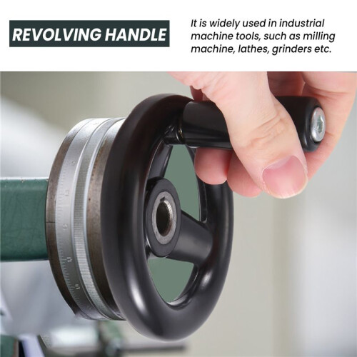 3.9" Diameter Hand Wheel w Revolving Handle for Milling Machine 2