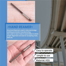 High Speed Steel Straight Shank 5mm 6-Flute Hand Reamer 3.3" Length