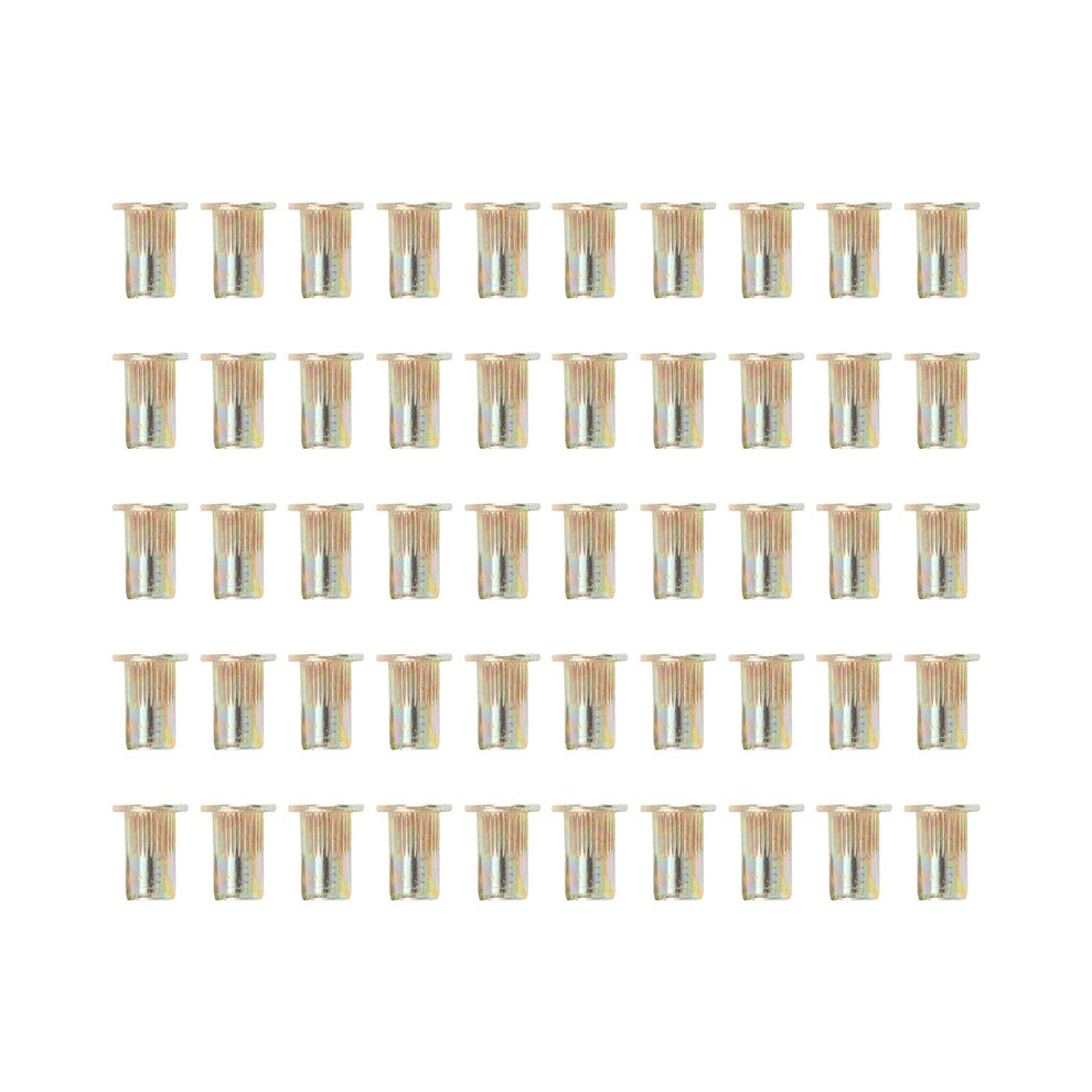 50 Pcs M10/M12/M8/M5/M6/M4/M4 Flat Rivet Nut Furniture Decoration Instrument (M4) 6033646944166