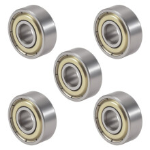 606Z 6 x 17 x 6mm Metal Miniature Deep   Bearings 5 Pcs