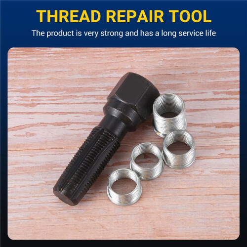 14mm  Thread Repair Kit Rethread Tool Kit Reamer Tap M14x1.25 1