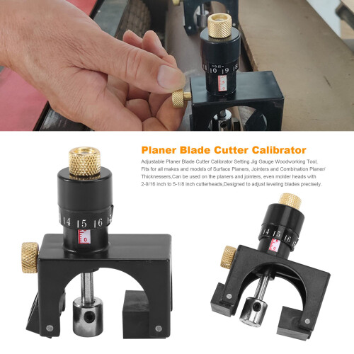 2X Adjustable Planer Blade Cutter Calibrator Setting Jig Gauge Woodworking Tool 2