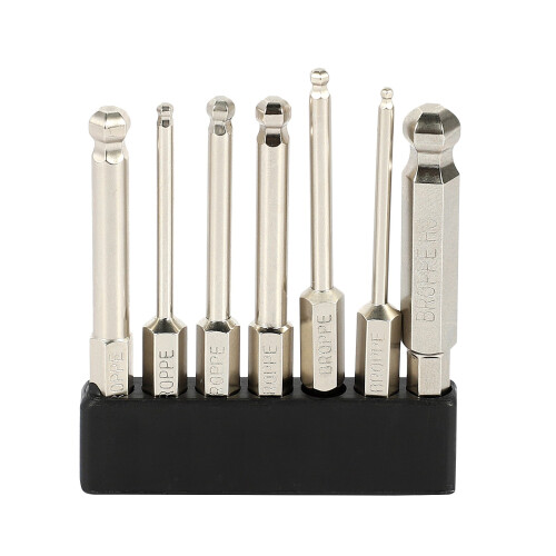 BROPPE 7Pcs S2 Magnetic  Screwdriver Bit 1/4inch Inch Hex Shank