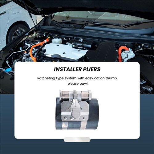 2Pcs Ratchet Style Piston Ring Compressor and Piston Ring Installer Pliers Tool 2