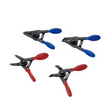 4 Pcs Snap Ring Pliers, Circlip Retaining Clip Tool Set,Compact Snap Ring Pliers,with Spring Loaded Action and Non-Slip PVC Grips