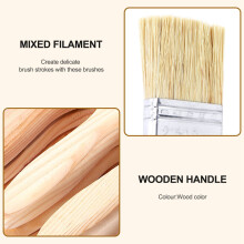 Paquet de 24 Pinceaux et Pinceaux Ă Copeaux de 2 Pouces (48 Mm) pour Vernis, Teintures, Vernis, Colles et Gesso