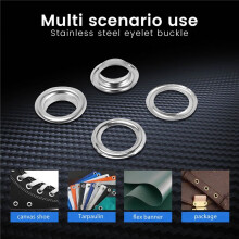 Grommet Tool Kit, Grommet Setting Tool 100 Sets Grommets Eyelets (1/2 Inch Diameter) Eyelets and Eyelet Punch Die Tool