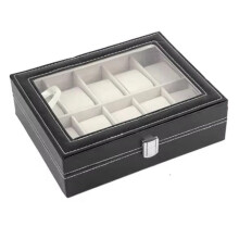 PU Leather Watch Display Box Collection Storage Rack Box Jewelry Storage Box Watch Storage 10-Digit Watch Box
